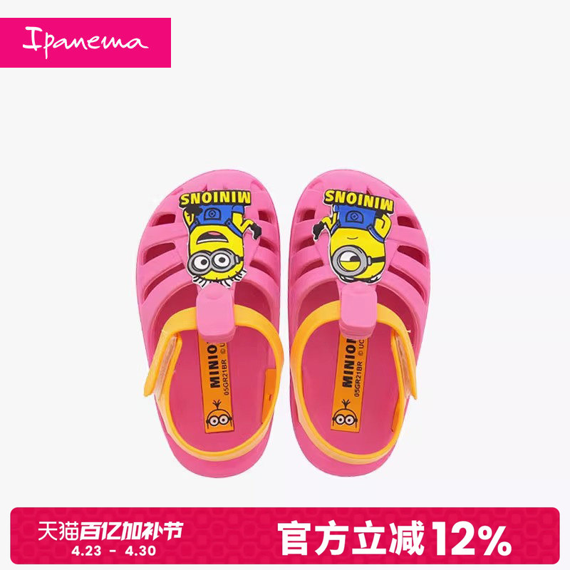 Ipanema Minion Croc Shoes Boys and Girls Shoes Summer Casual Outerwear Cartoon Cute Sandals 2271