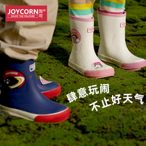 joycorn plus can children rain shoes Boy Princess girl baby non-slip water shoes Rubber shoes Children fashion rain boots