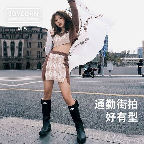 Joy Corn Модные женские нескользящие высокие сапоги, европейский стиль