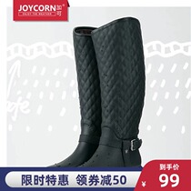 (size 40)joycorn plus can fashion rain shoes womens high boots comfortable rain boots waterproof non-slip water shoes