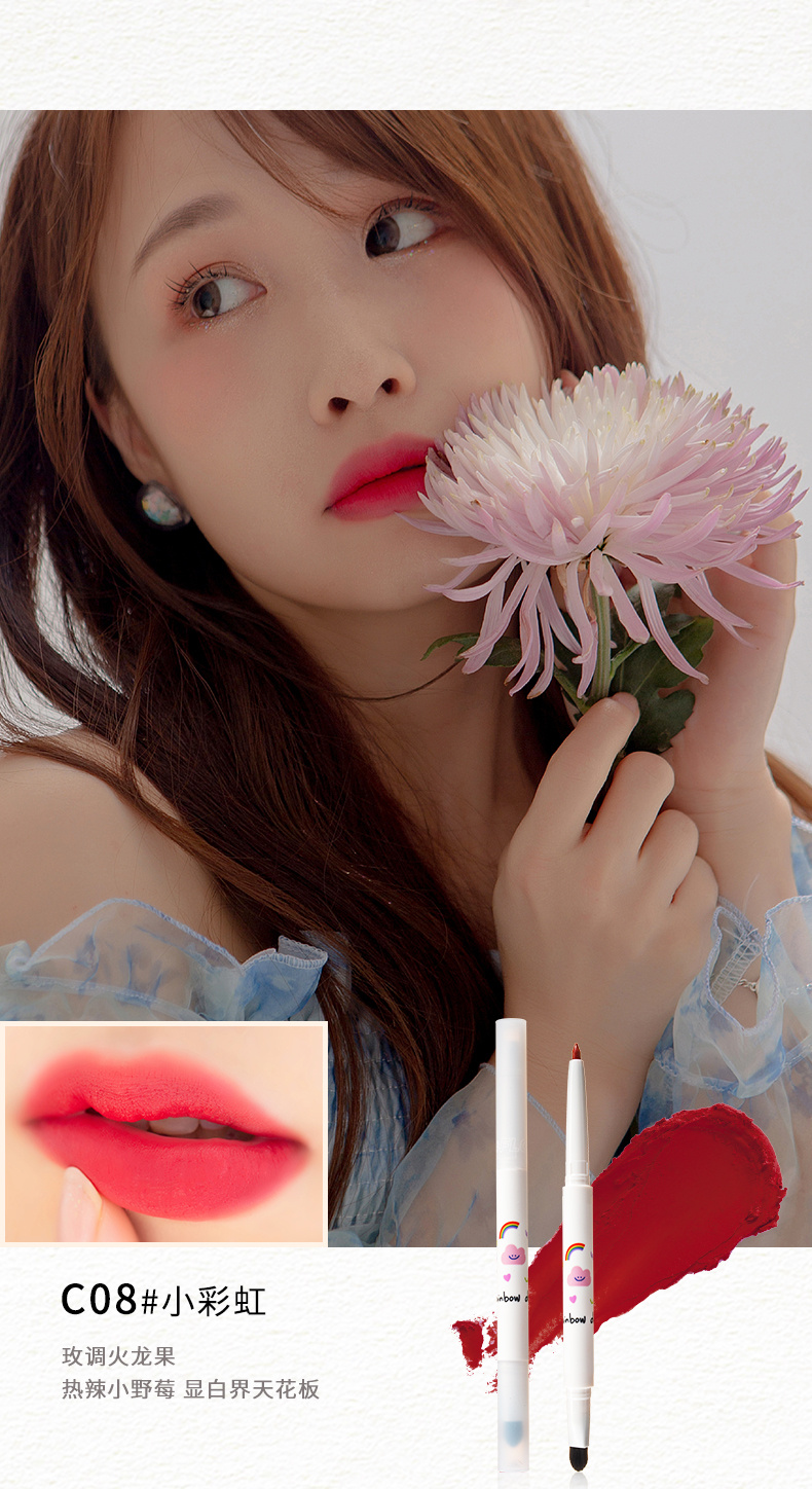 Flortte Flower Loriia Fog Lip Pen Lip Dây Bút Đỏ Sinh viên giá rẻ C05 Hoa Paroline Lip Mud C01 Nữ son romand zero matte lipstick