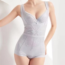 Leitney Silk One-piece Shapewear 2021 Summer new Toothoracic casserole postpartum POSTPARTUM Hip Beauty Pants E5074