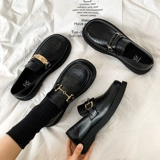 Лоферы в английском стиле на платформе, обувь, зимние туфли для кожаной обуви, в британском стиле, коллекция 2021