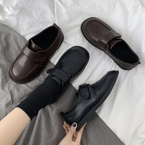 Small leather shoes female English style French 2021 new spring and autumn round head Le Fu retro winter Japanese jk Mary Jane shoes