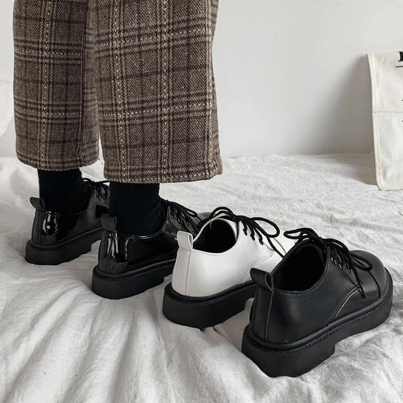 French small leather shoes female British style Japanese jk shoes niche 2022 loafers retro spring and summer flat shoes