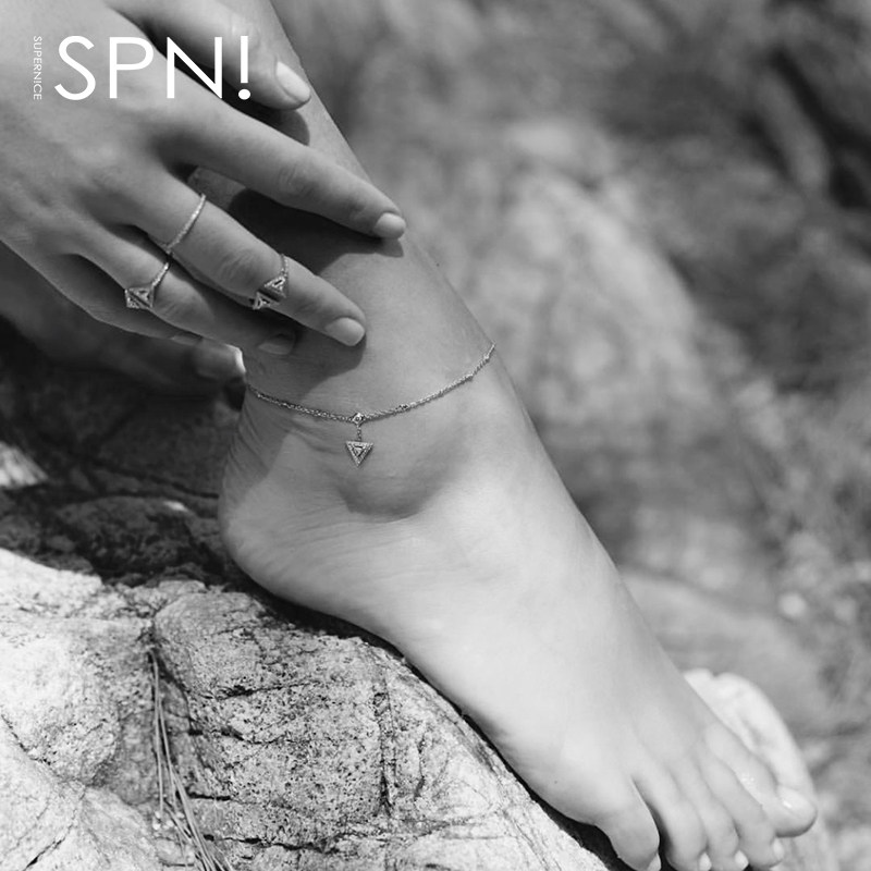 Bracelet de cheville Femme OTHER   en Argenterie - Ref 3102528 Image 1