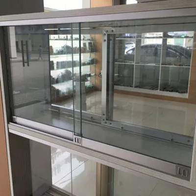 5mm Glass Display Cabinet Sliding Door Track Cabinet Bookcase