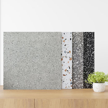 Terrazzo tiles anti-slip 600x600 bathroom 800x800 milk tea shop 1200x600 matte floor tiles
