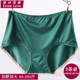 3 packs 80-200Jin [Jin equals 0.5kg] High-end satin mid-high waist large size underwear for fat girls with delicate feel and breathable briefs