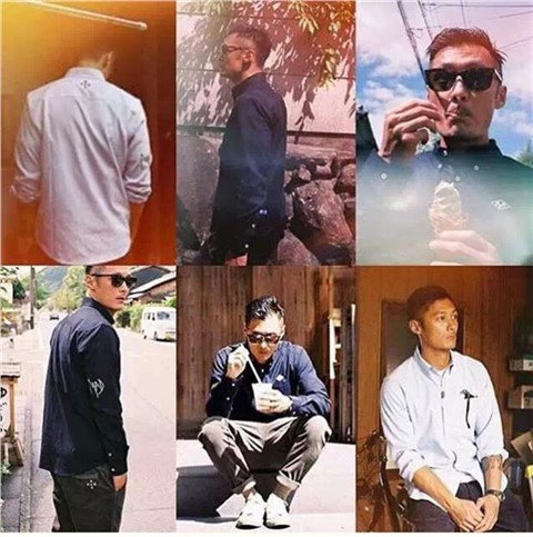 Джинсовая рубашка madness classic fashion nice shirt余文乐潮牌男士衬衫mdns衬衣 Other