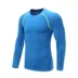 Quần áo bóng đá quần lót đáy đá lót đồ lót lưới màu nam dài tay áo thể thao mùa đông ấm áp cơ thể căng căng
