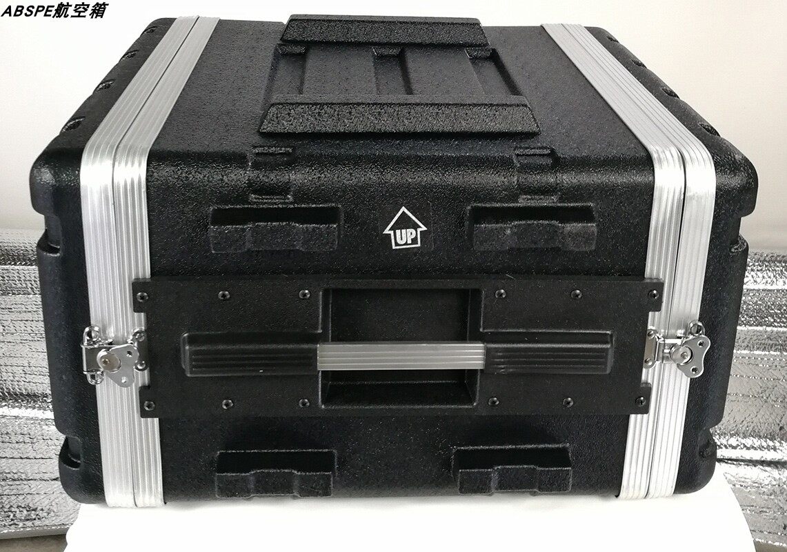 6U long version ABS avionics box sound power amplifier equipment equipment plastic cabinet light and durable protective case 19 inches