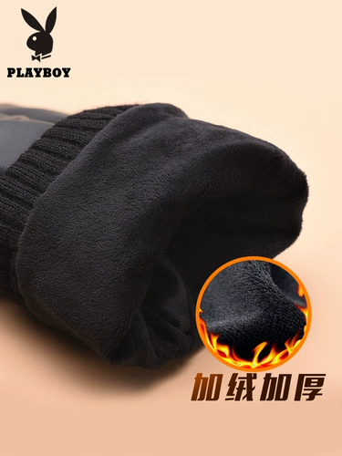 Playboy, мужские демисезонные утепленные удерживающие тепло ветрозащитные перчатки