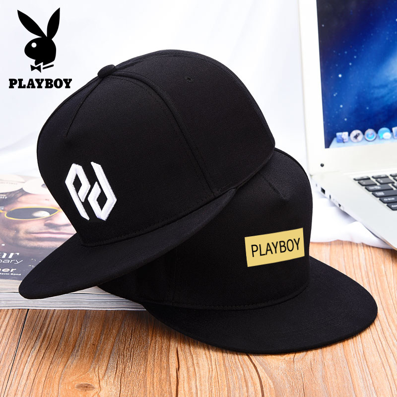 Playboy hip-hop hat men's Korean version of the street flat hat fashion wild student female sunshade baseball cap tide brand