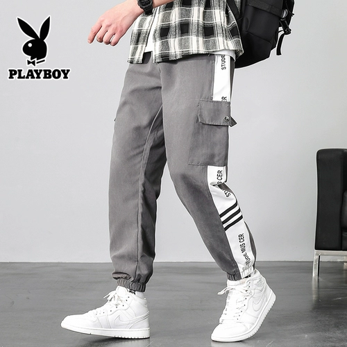 Playboy, мужские весенние модные трендовые штаны, тренд сезона