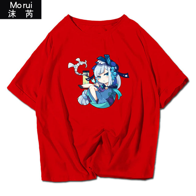 Onmyoji anime game peripherals Ibaraki Doji Lord of Arakawa short-sleeved T-shirts for men and women cotton half-sleeved clothes