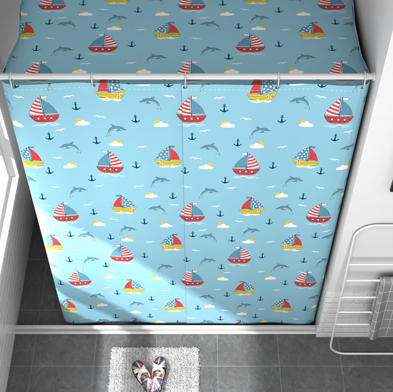 Ванна корпуса 浴室长方形浴罩防水布浴帘加厚保暖浴帐冬天家用洗澡帐篷保温浴帘 When European facial cleanser