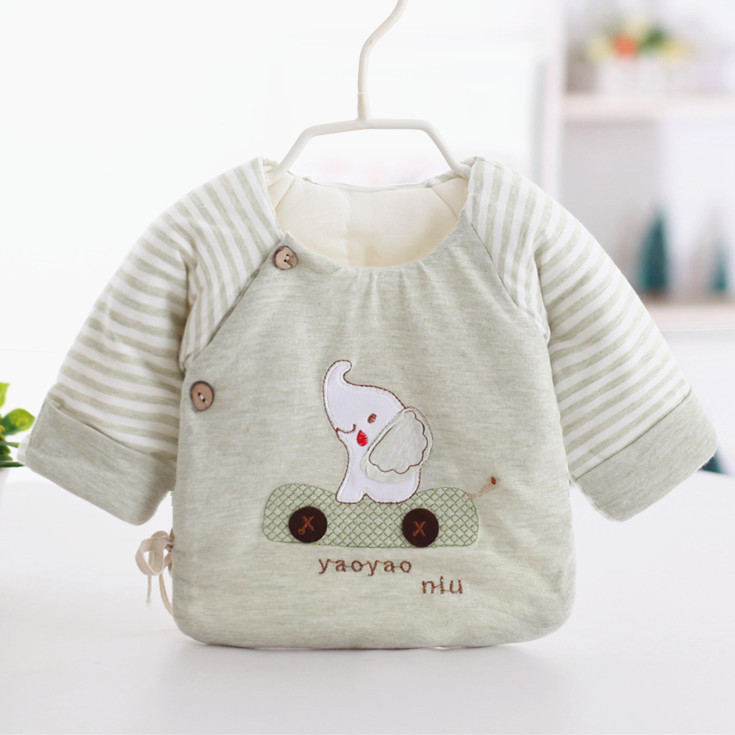 newborn baby thermal top autumn winter unisex cotton padded clothes newborn winter cotton colored cotton