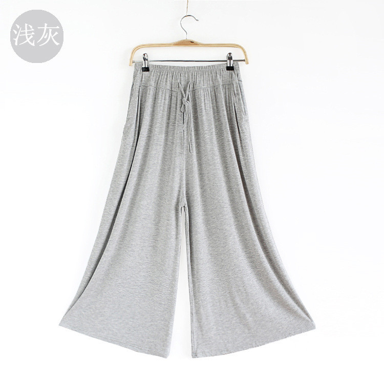 Mùa hè mới phụ nữ phương thức pajama quần rộng chân quần yoga quần quần váy quần chín quần lỏng thường nhà quần