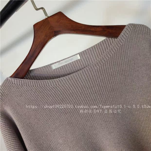 Mùa xuân và mùa thu lười biếng áo len dài tay của phụ nữ từ cổ áo tay áo kèn Hàn Quốc áo len màu rắn là áo sơ mi mỏng - Đan Cardigan áo khoác len nữ