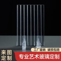 Laminated glass custom office screen partition frosted gradient shower room double layer engineering wire tempered glass