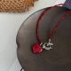 High-end Ankara Ruby Love Pendant Necklace