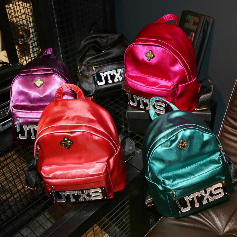 JTXS Double Shoulder Bag Women Tide Mini Han Edition Tide Pack Oxford Cloth Lovers Bag 100 Hitch Fashion Individuality Out Of The Bag