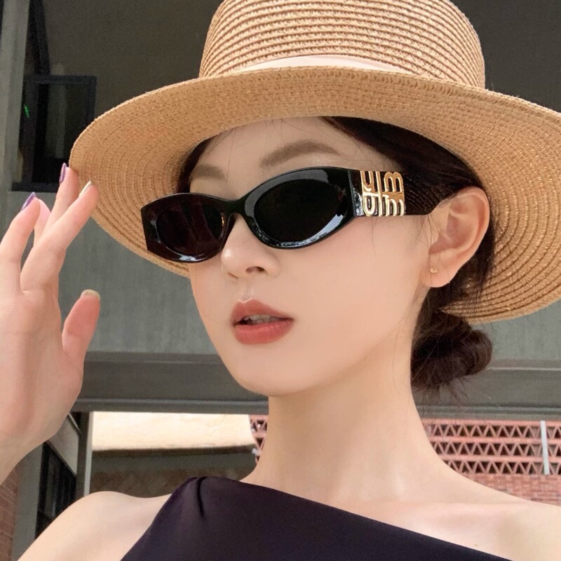 Cdlm Chen Daliu Mang Zhao Lusi Same Style Cat-Eye Sunglasses High-End Sunglasses for Square and Round Faces, Slimming, Sun Protection, Photo-Taking