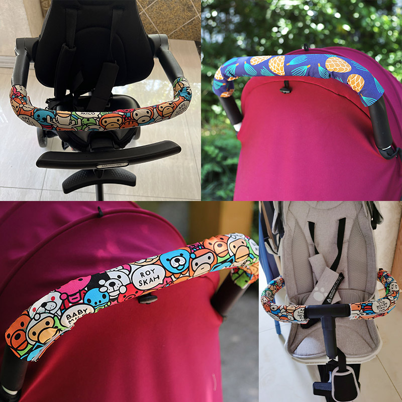 Baby Stroller Armrest Protective Sleeve Baby SPIRIT Divine Instrumental Handle Accessories Apply Pure Cotton Cartoon Magic Sticker Anti Slip-Taobao
