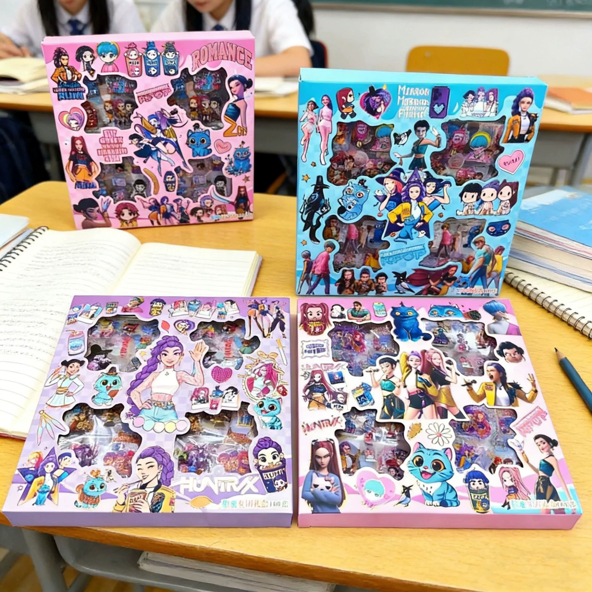 Кросс-бортная K-pop охотник на ведьм группа 100 штук прозрачного PET высокого качества водостойкие справочные материалы декоративные наклейки внешняя торговля