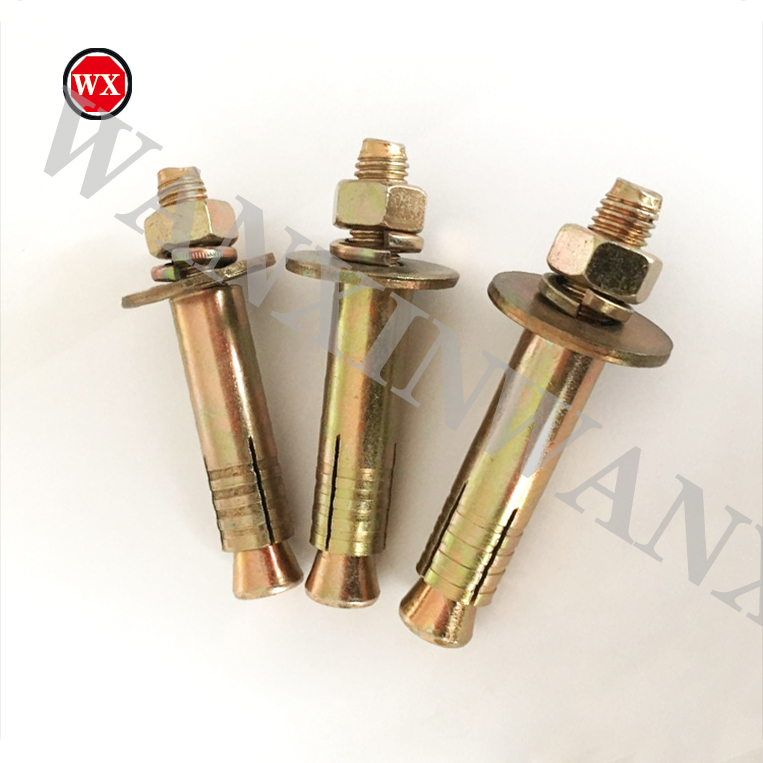 National Standard Color Zinc Plated Elevator Special Peng Expansion Screw Elevator Gecko National Standard Elevator Expansion Screw M8-M10