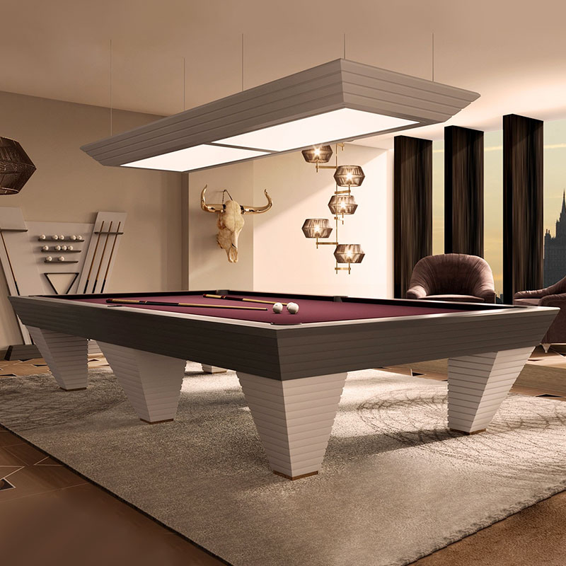 Standard English-style division Nooke modern custom solid wood European style Billiard Table Cone Type Villa Home