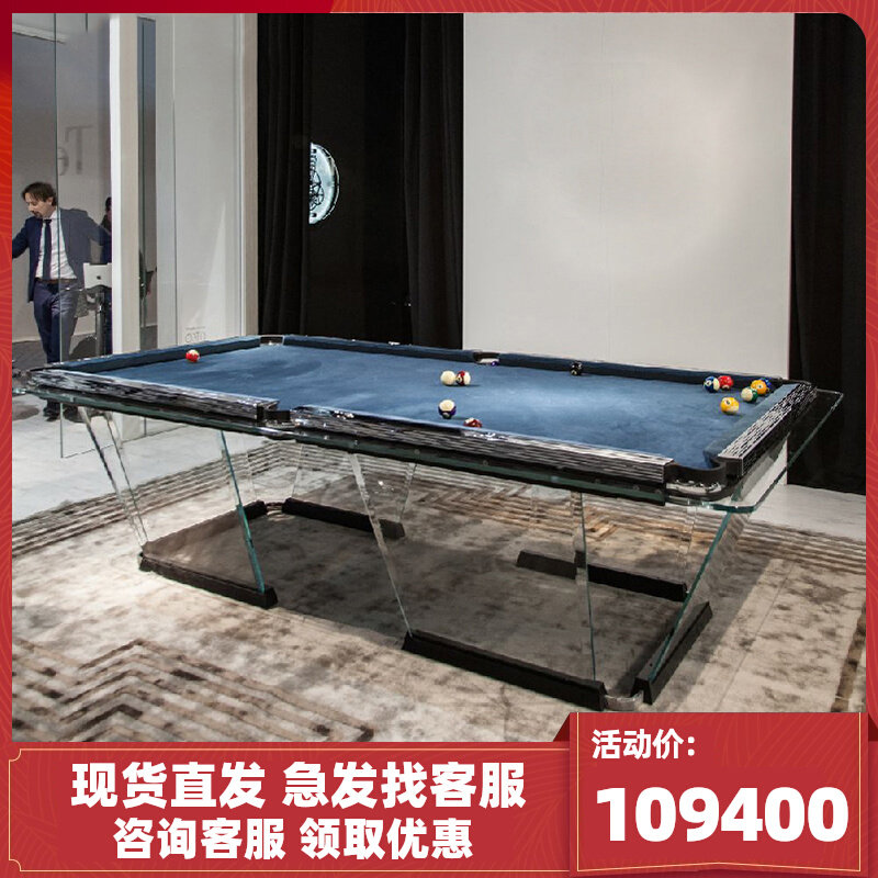 Table Tennis Table Standard Solid Wood Engraving Art Adults Home Booking American Nine Goals Black 8 Villa Clubhouse Table Billiard Table