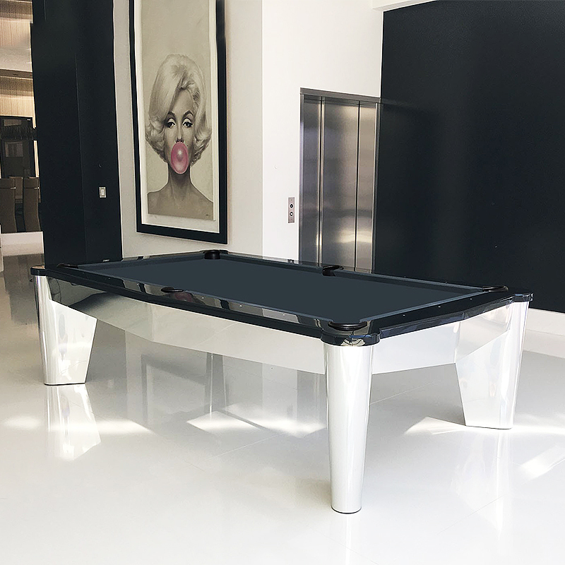 Standard adult pool table home American nine ball Black 8 Villa club custom art mirror world billiard table