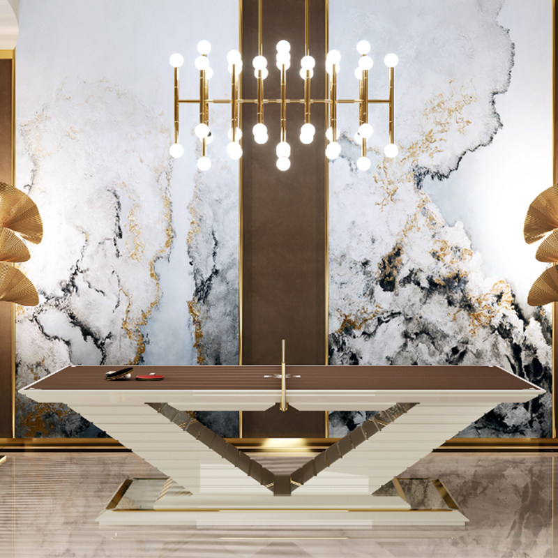 Custom Standard Type Ping Pong Table Ball Table Two-in-one High-end Solid Wood Home Villa Clubhouse