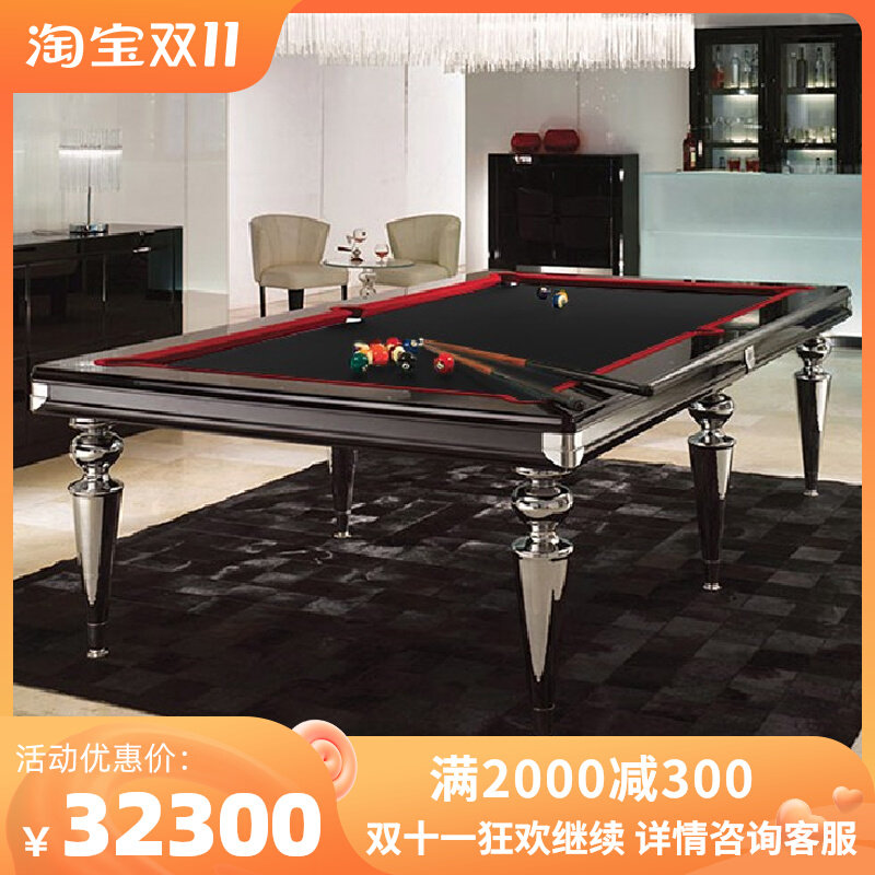 Adult billiard table home art mirror world American nine ball black 8 villa clubhouse custom billiard table