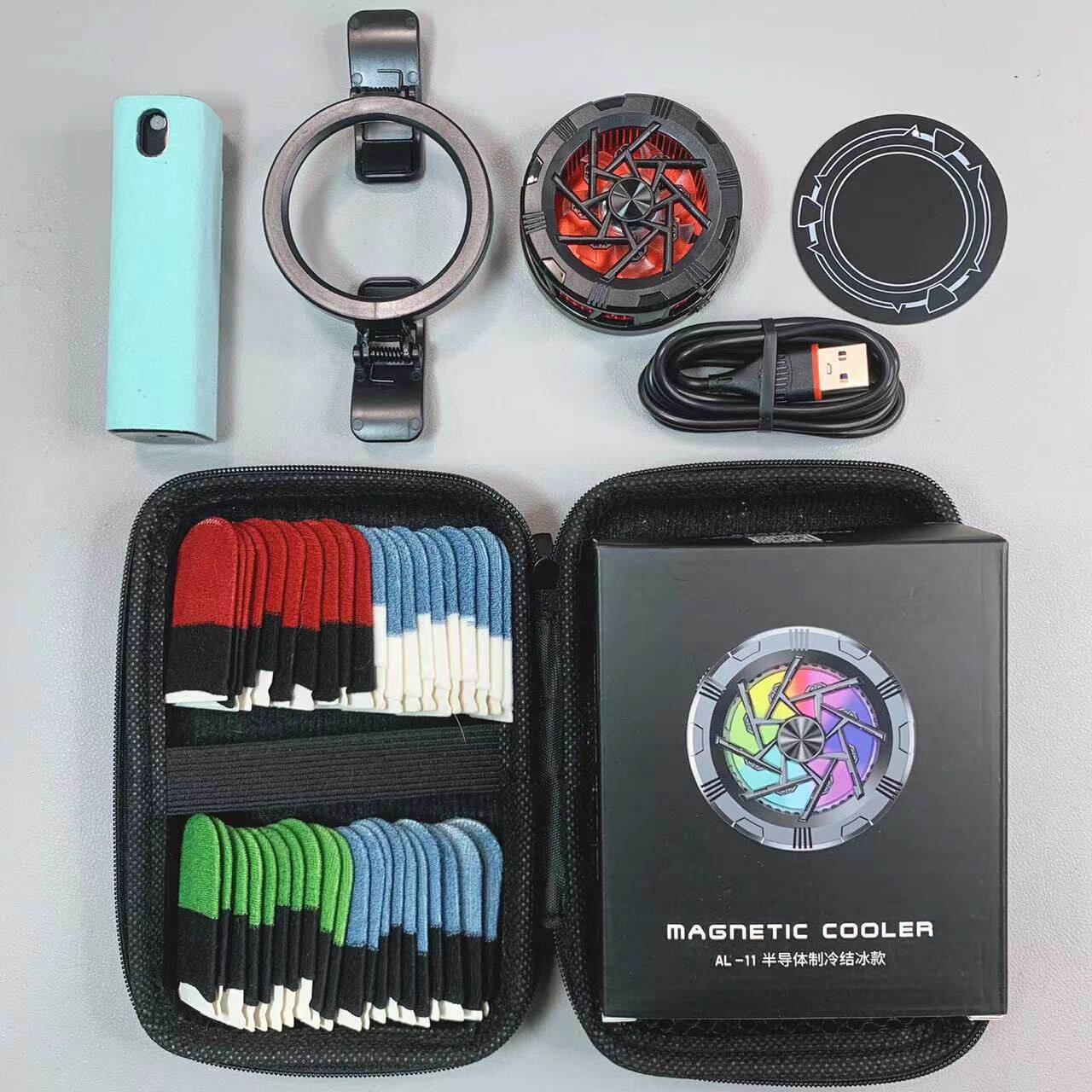 滑り止めフィンガースリーブ、ゲーミングフィンガースリーブギフトパック、シルクのように滑らかなモバイルゲームパウダークリーナー、滑り止めフィンガースリーブと組み合わせ可能