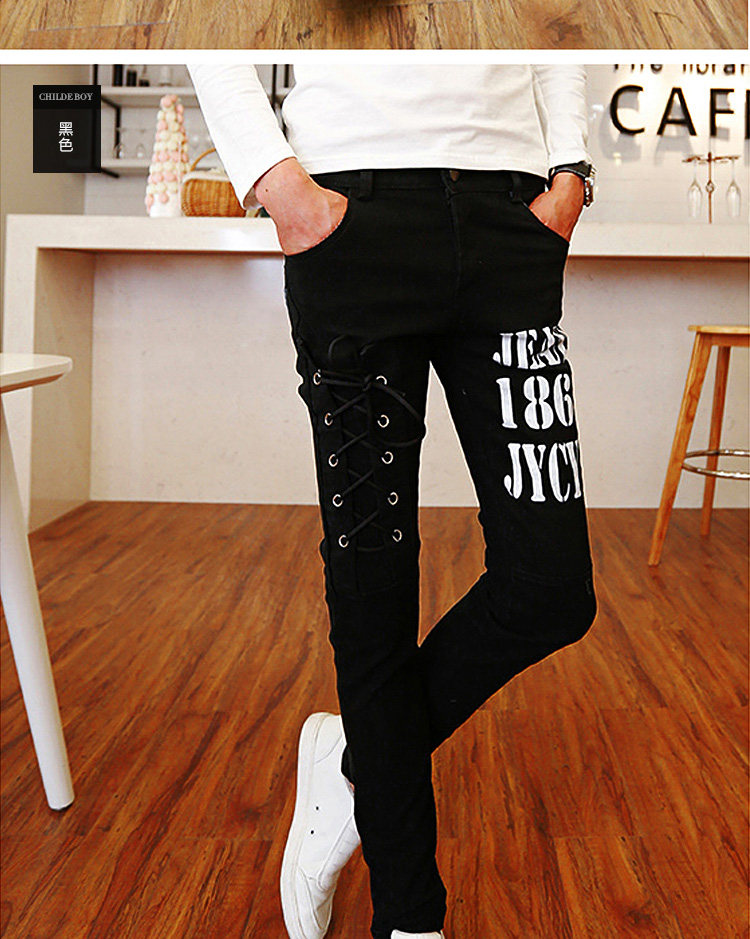 Jeans pour adolescent pieds Slim pour automne - Ref 1461518 Image 7