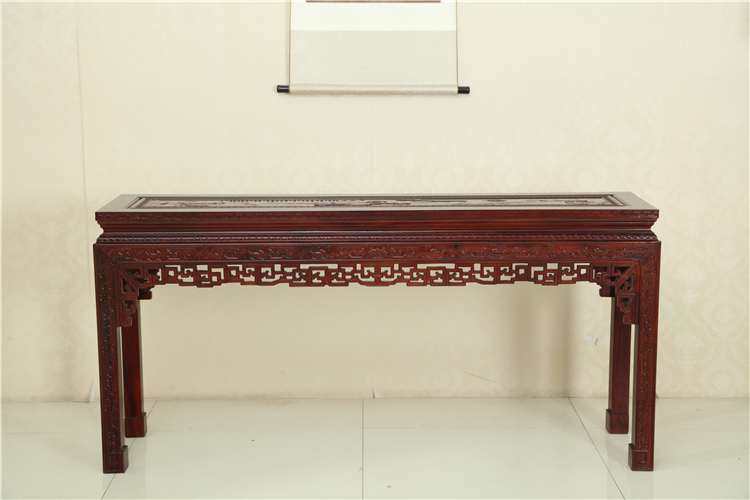 Redwood Mái hiên mới kiểu Trung Quốc Đài Loan vỏ gỗ nguyên khối cổ điển bàn ghế không axit, một số bộ bốn mảnh Zhongtang cho bàn - Bàn / Bàn 	bộ bàn ghế gỗ cổ điển giá rẻ	