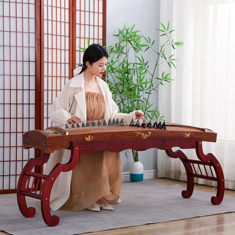 Antique solid wood guzheng zither frame Guzheng frame solid wood bracket legs tiger frame guzheng bracket