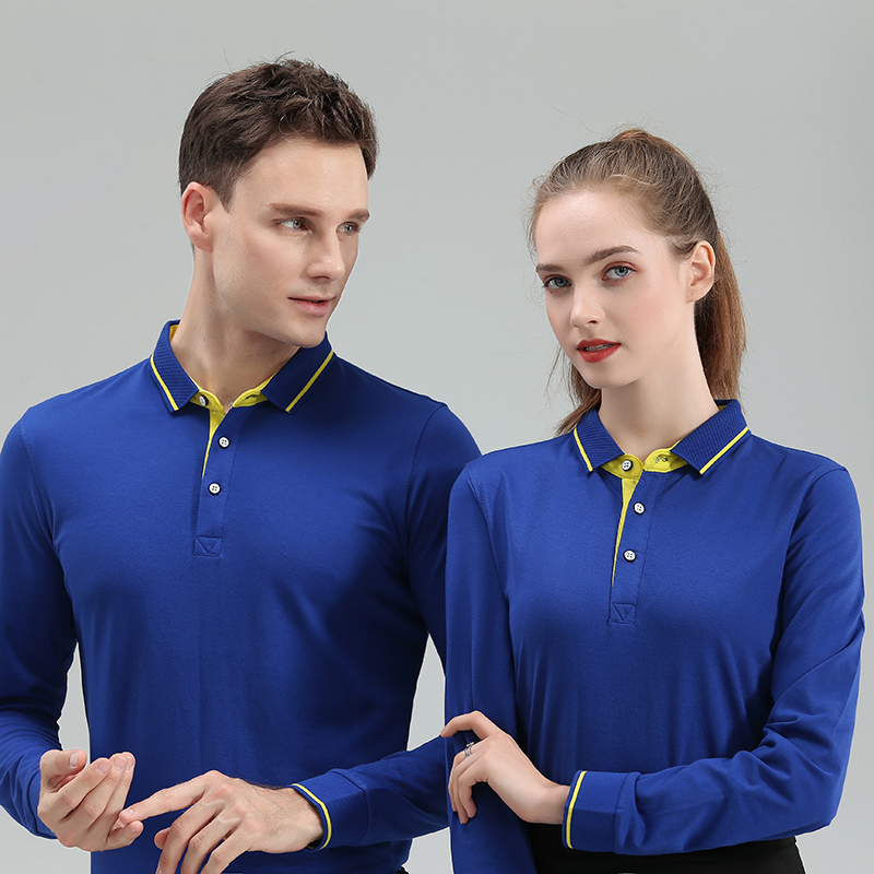 công việc khách sạn quần áo T-shirt mùa hè quần áo thức ăn nhanh bồi bàn hấp workclothes áo dài tay siêu thị cafe nhà hàng đồng phục