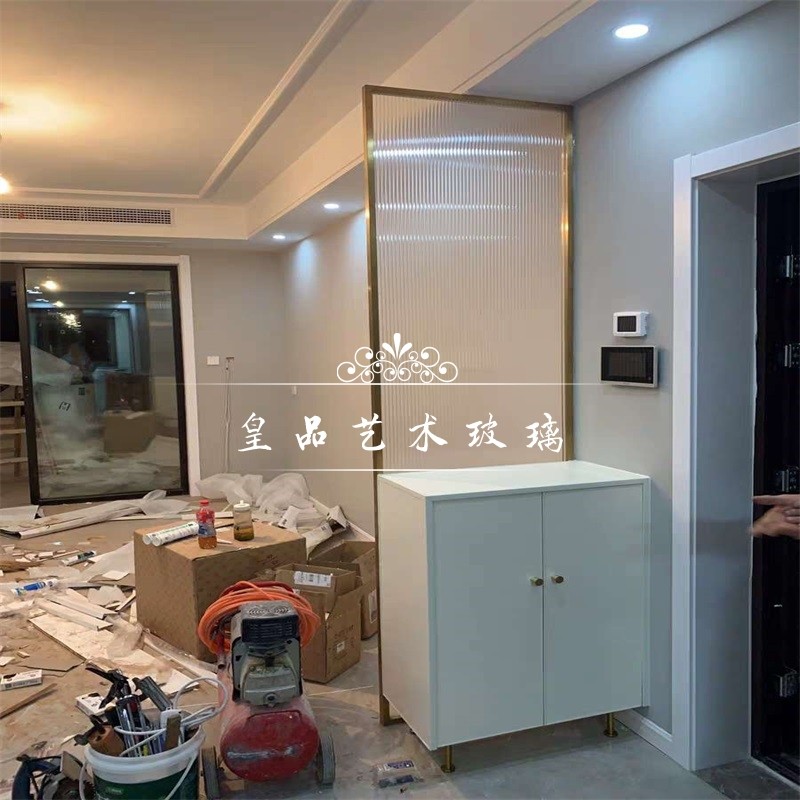 Strip long - bow glass corrugated wave glass partition glass partition of the seal tempered glass special link