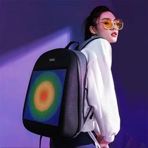 Smart LED dynamic backpack electronic display screen luminous word light tremble PIX mobile advertising shoulder schoolbag
