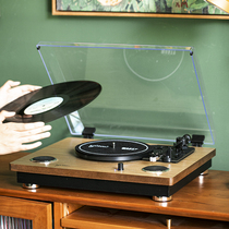 Syitren Sytalin MANNY Black Gel Record Machine Retro Integrated Bluetooth Speaker Iron Triangle Singing Head Grammater