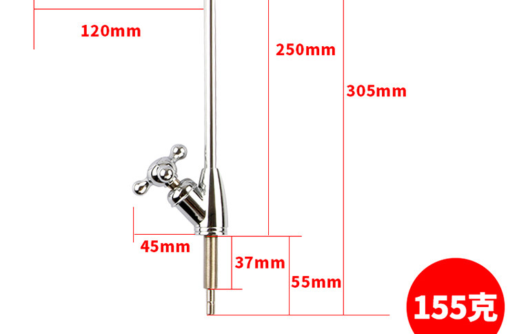 Фильтр для воды 净水器2分开关304不锈钢龙头家用厨房洗菜盆水槽龙头双阀放水开关