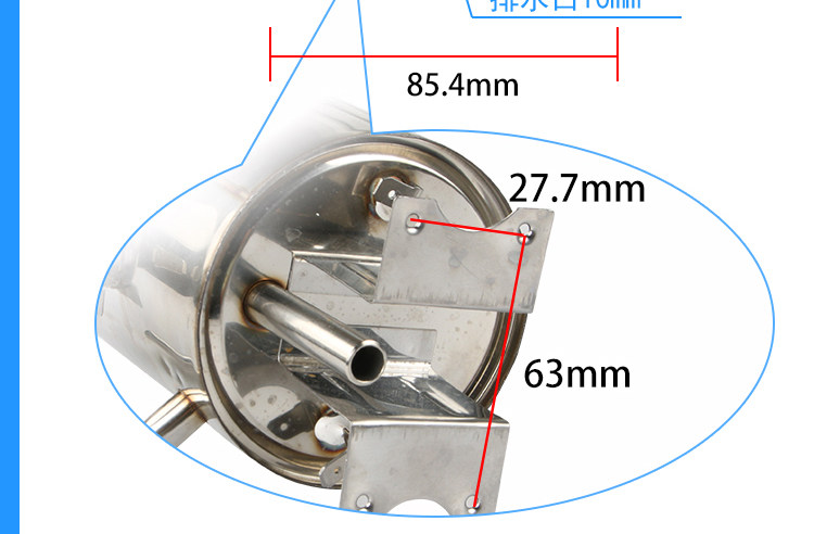 Фильтр для воды 净水机加热罐1升/750毫升冷热饮水机加热内胆不锈钢侧进水制热罐