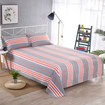 Old coarse cloth bed linen single piece autumn winter quilt with single double bed cover thickened sheet student bed linen quilt