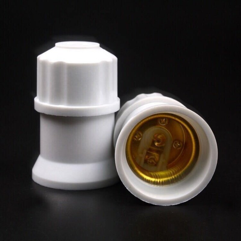 Thickened electric wood lamp holder lamp holder suspension type E27 screw mouth lamp holder for home lamp energy saving E27 ceramic romouth