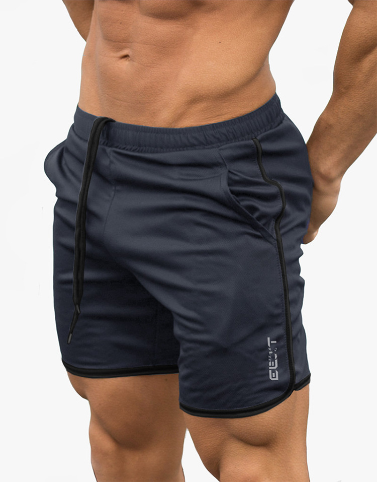 New fitness muscle brothers thể thao quần short chạy nhanh khô quần mùa hè phần mỏng đào tạo ba quần lỏng lẻo quần tập gym
