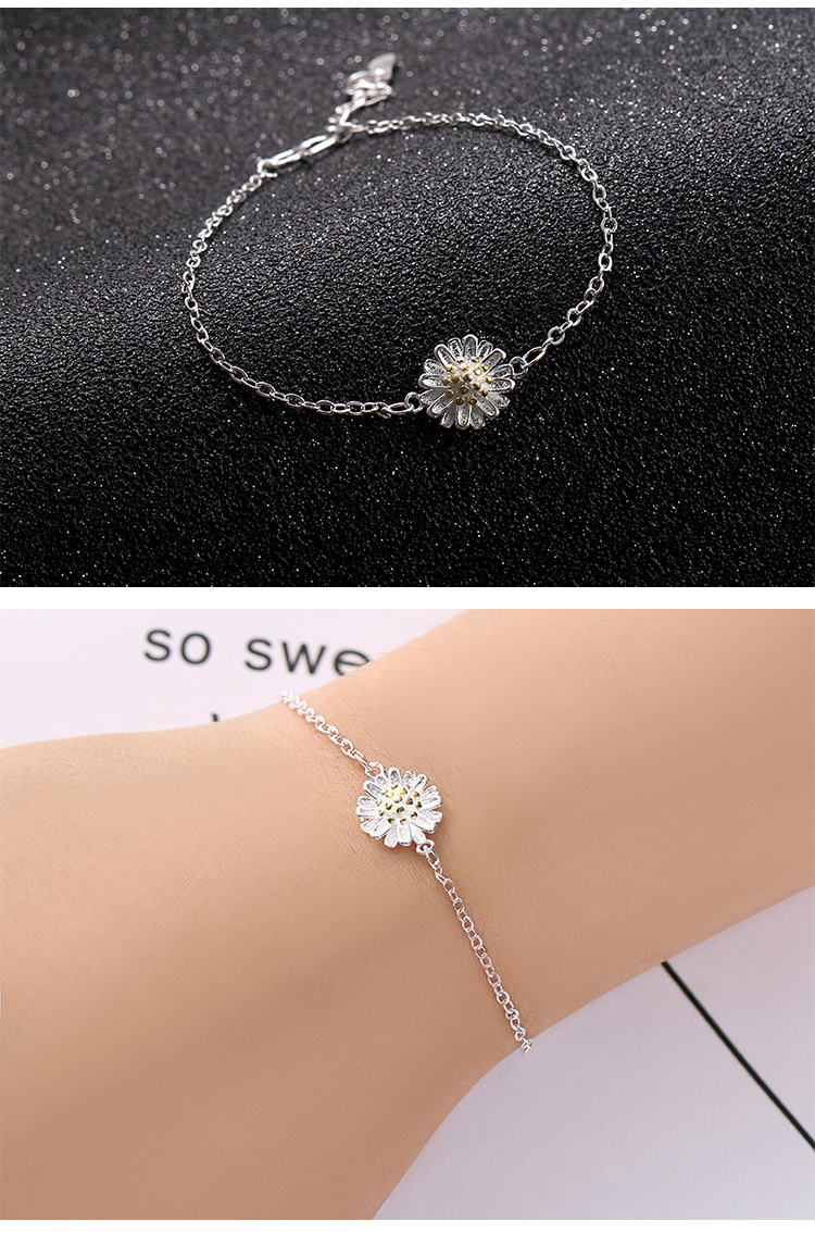 Phiên bản tiếng Hàn của cô sinh viên cá tính đơn giản Sen bạn gái em gái chic chuông gió lạnh vòng tay anh đào trang sức nữ - Vòng đeo tay Clasp vòng bạc cho bé